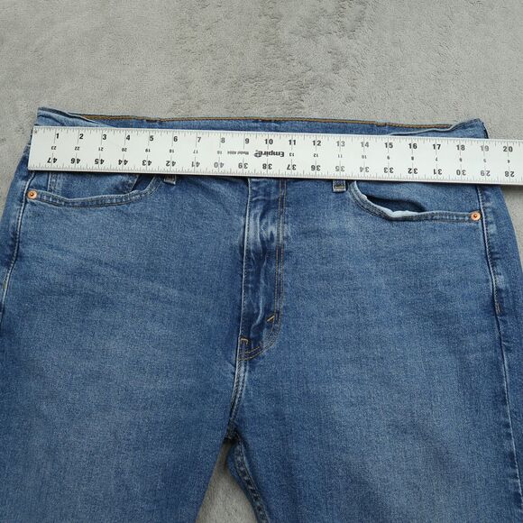 Levi's 505 Jeans Mens Size 38x30 Blue Regular Straight Stretch Denim Pants - Picture 14 of 16